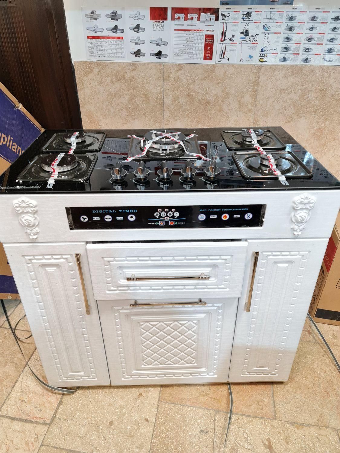 اجاق گاز طرح فر سفید/ mdf / توکار رومیزی ام دی اف|اجاق گاز و لوازم برقی پختوپز|مشهد, ایثارگران|دیوار