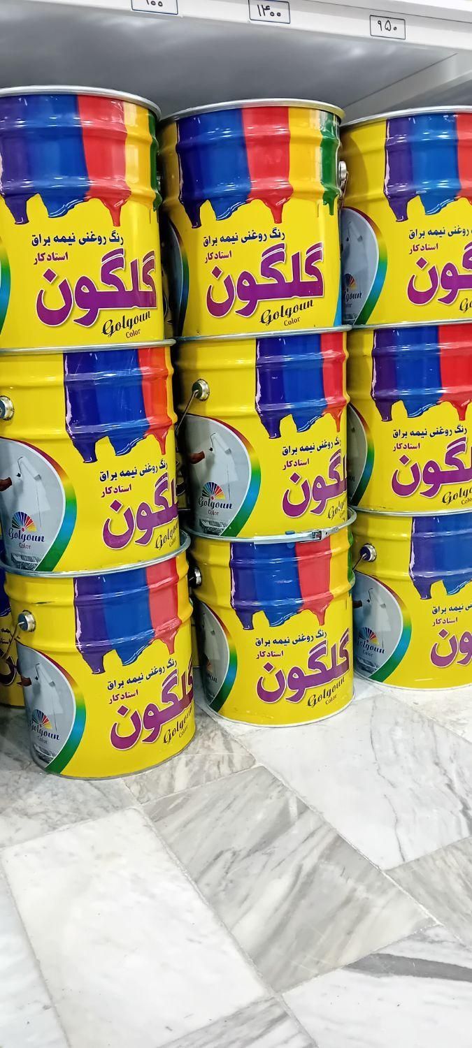 فروش رنگ جدولی و روغنی گلگون ضد زنگ استری|مصالح و تجهیزات ساختمان|ملارد, |دیوار