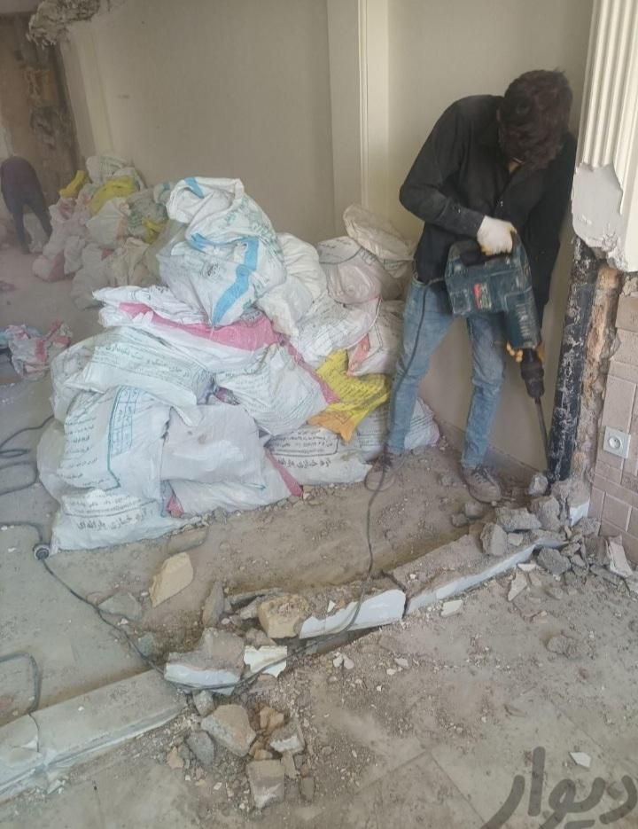 تخریب ساختمان تخریب دیوار اوپن وشومینه سقف|خدمات پیشه و مهارت|نیشابور, |دیوار