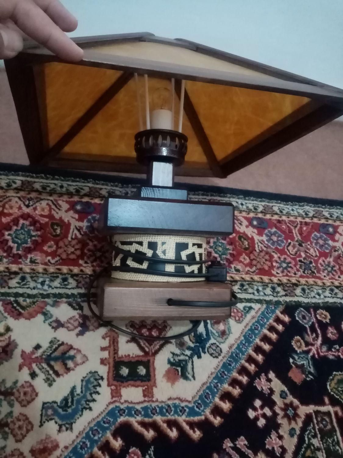 فروش آباژور جنس چوب گردو|چراغ خواب و آباژور|سقز, |دیوار