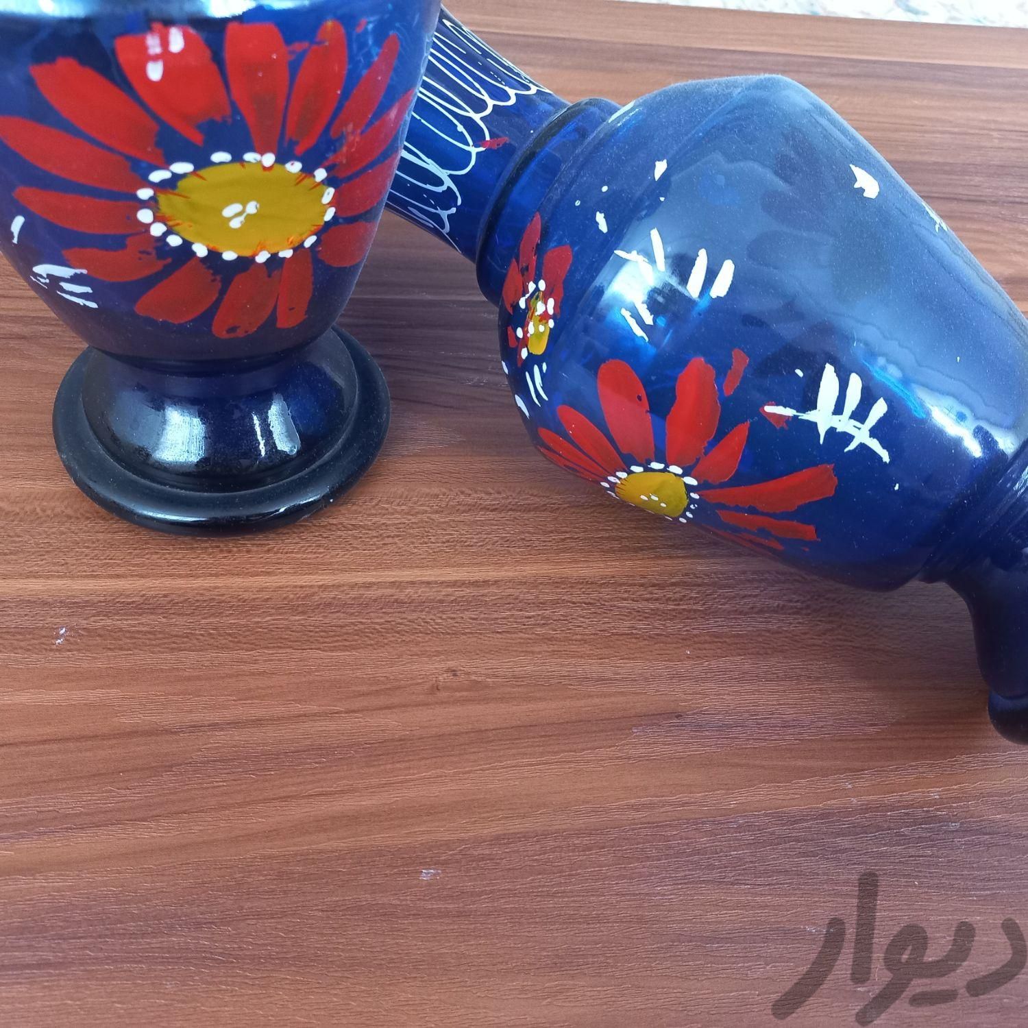 گلدان آبی قدیمی|صنایع دستی و سایر لوازم تزئینی|بیرجند, |دیوار
