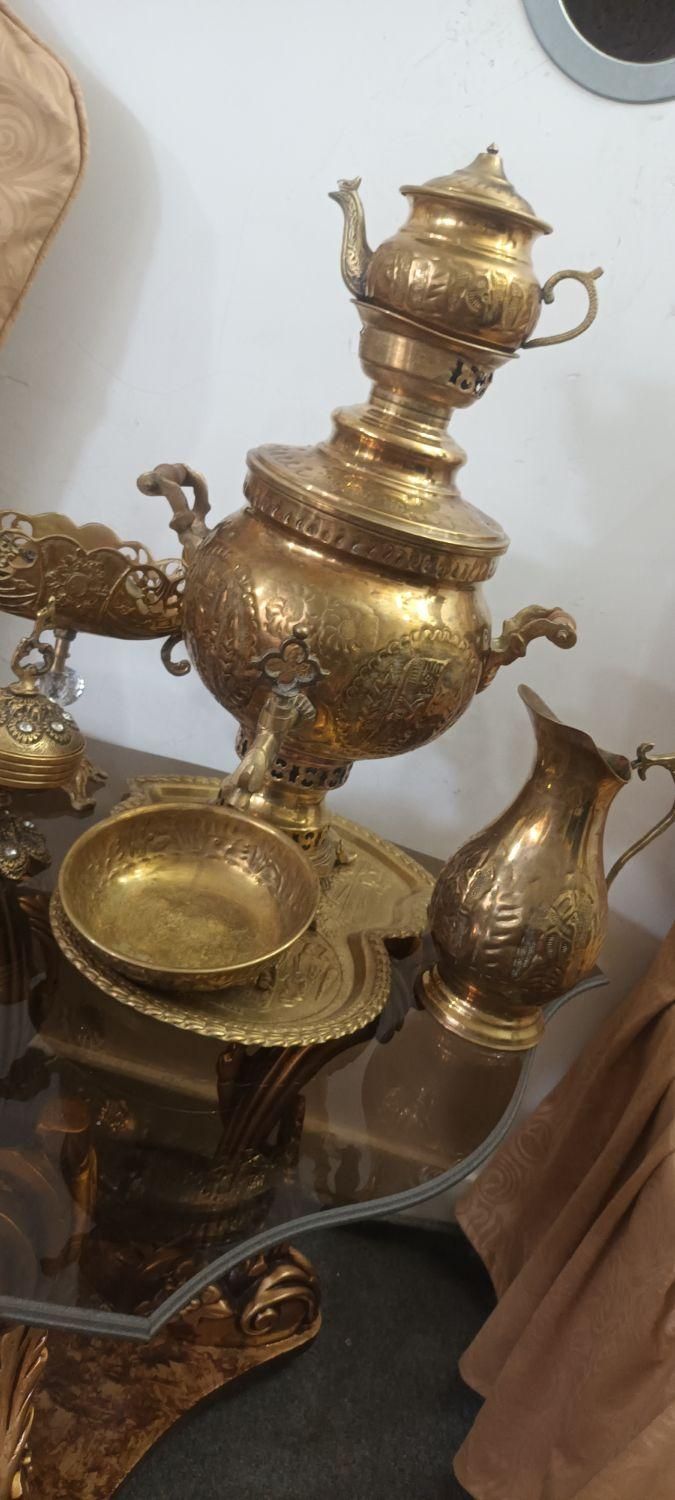 سماور برنج یا برنز اصل|سماور، چای‌ساز، قهوه‌ساز|تبریز, |دیوار