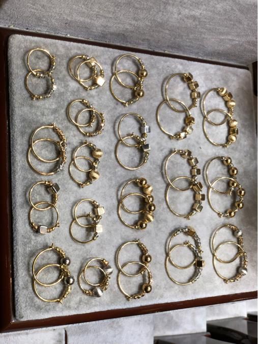 گوشواره حلقه ایی مدل اکسترا|جواهرات|کاشان, بازار کاشان|دیوار