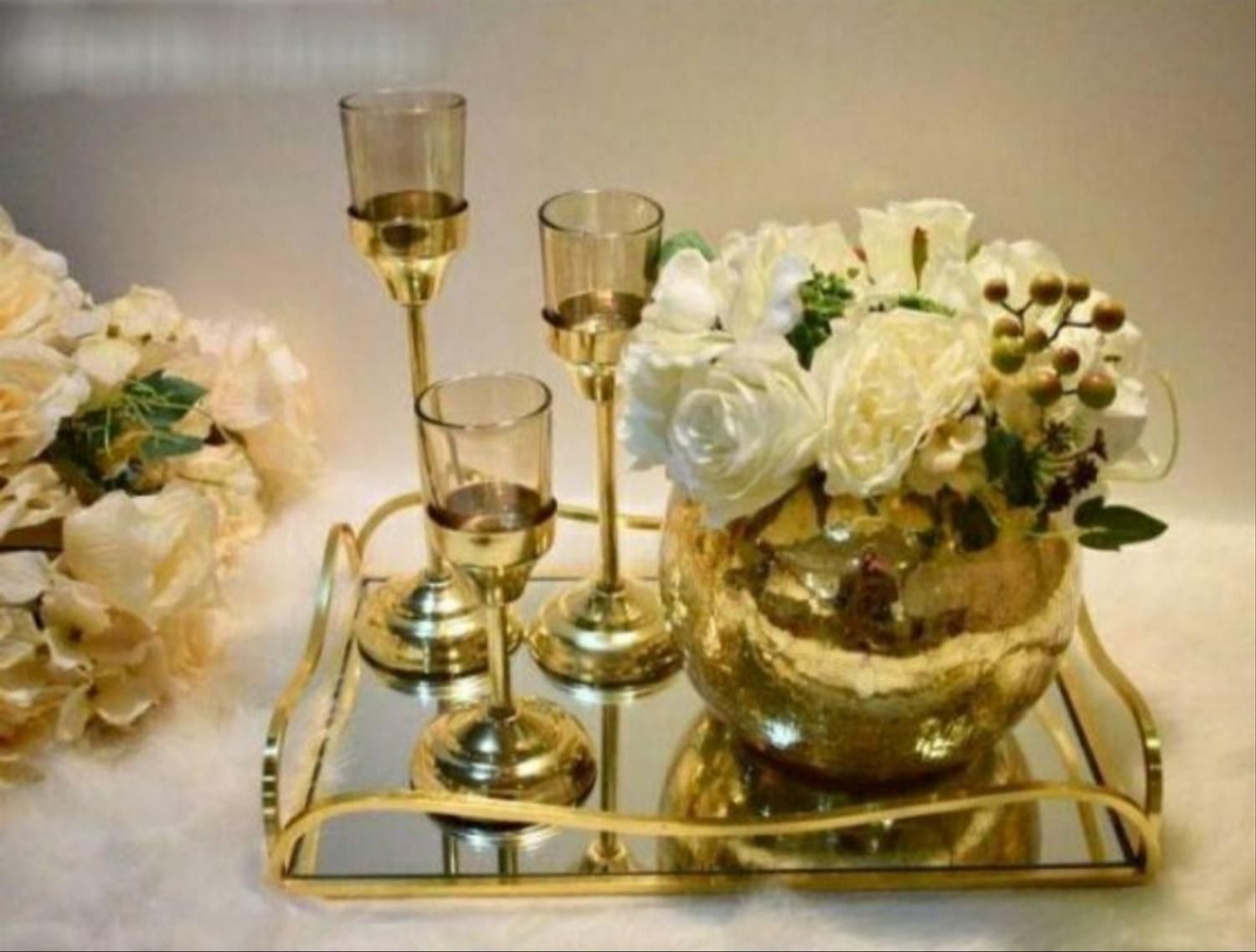 سینی آینه ای دکوری جهیزیه کادویی چینی (امید دکور)|ظروف سرو و پذیرایی|مشهد, شهرک رازی (شهرک غرب)|دیوار