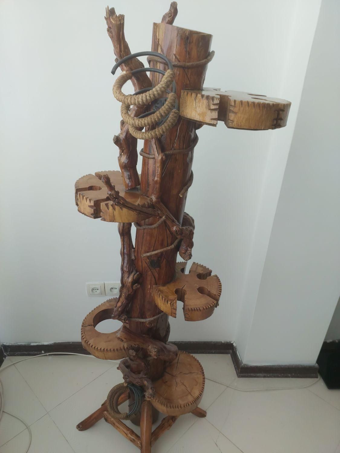 بار با چوب تنه درخت|مبلمان خانگی و میز عسلی|کرمانشاه, |دیوار