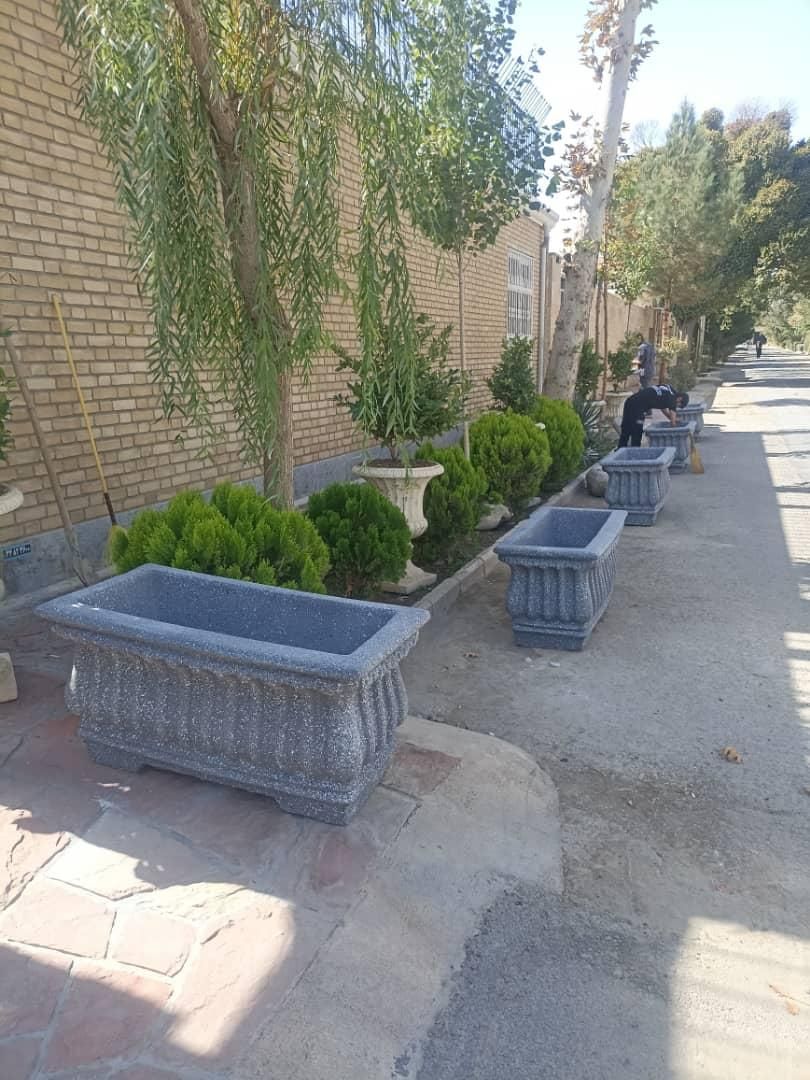 گلدان بتنی مستطیل بتنی سنگین شهری خیابان پارکینگ|مصالح و تجهیزات ساختمان|تهران, شهر‌زیبا|دیوار
