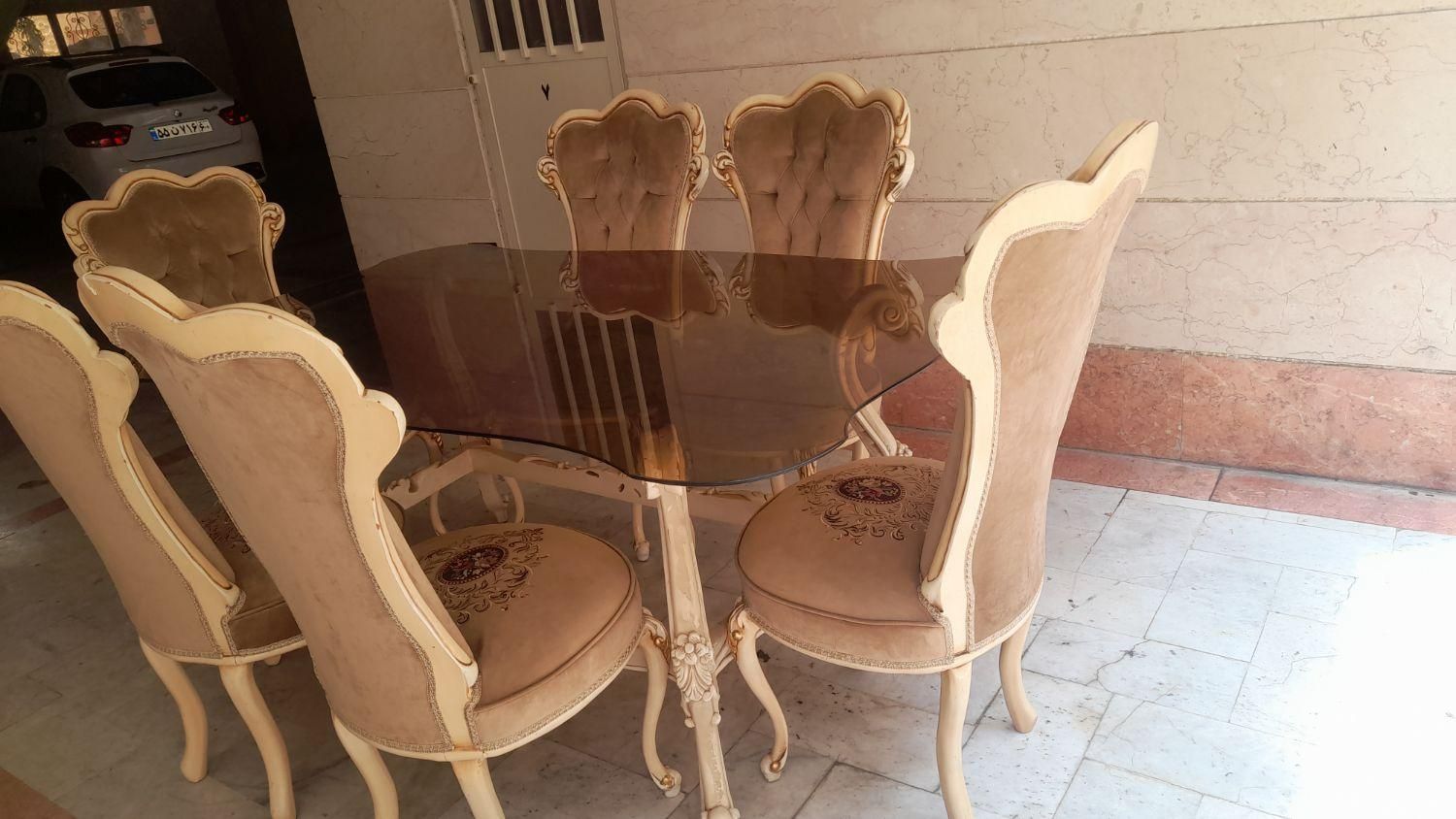 ست مبل ۷ نفره وناهار خوری ۶ نفره  خیلی زیبا وشکیل|میز و صندلی غذاخوری|تهران, پونک|دیوار