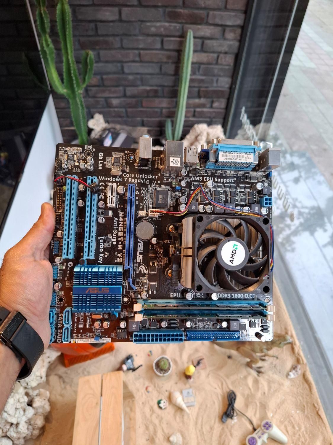 مادربرد ASUS M4At88t فن AMD بسیار سالم|قطعات و لوازم جانبی رایانه|فردیس, |دیوار