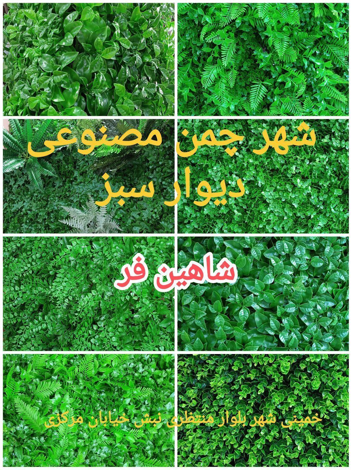 فنس چمنی. گرین وال. باریکه چمن. چمن مصنوعی|خدمات باغبانی و درختکاری|خمینی‌شهر, |دیوار