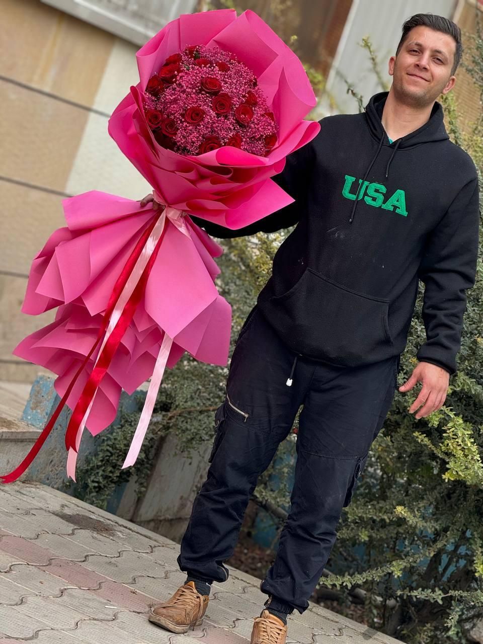 دسته گل باکس گل روز مادر روز زن|گل و گیاه طبیعی|تهران, شهرک آزادی|دیوار