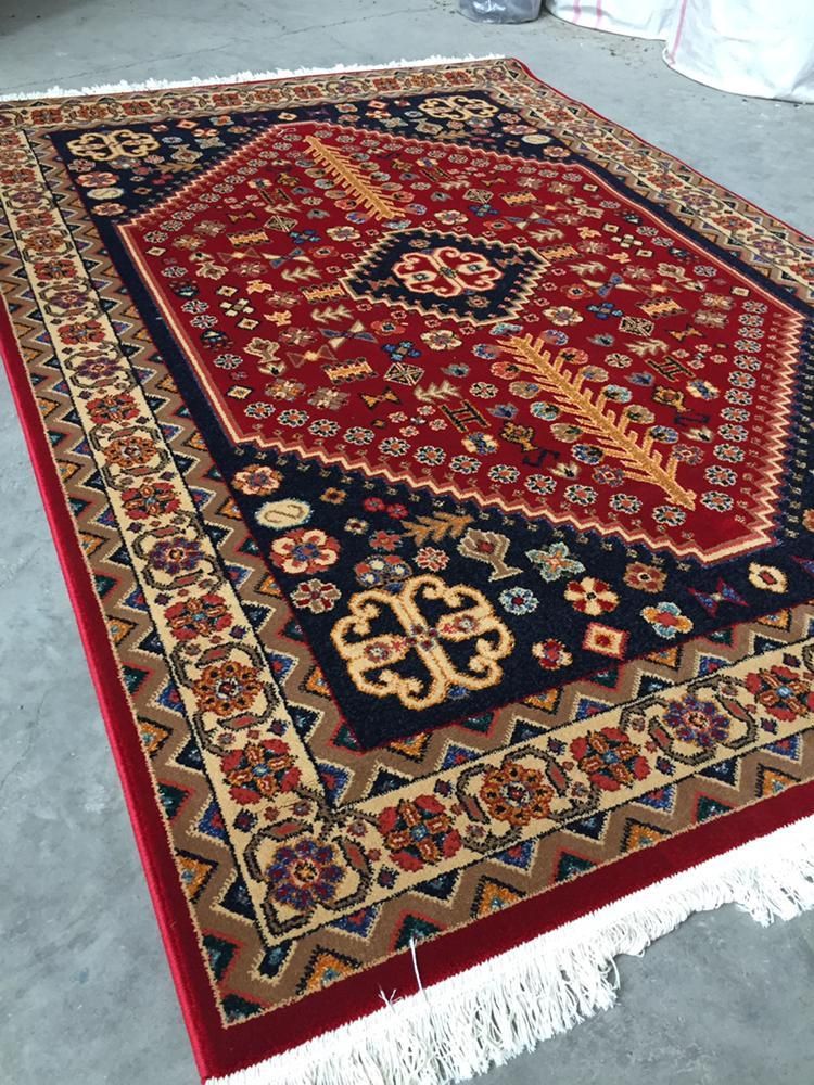 فرش سنتی ستاره کویریزدقرمز طرح شاهسون|فرش|تهران, امام حسین|دیوار