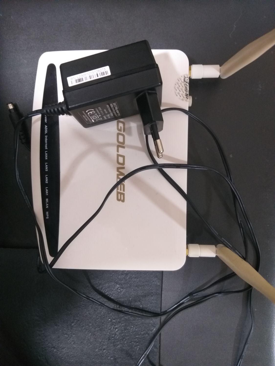 مودم Adsl دو آنته خط تلفن ثابت wifi وای فای|مودم و تجهیزات شبکه|کرمانشاه, |دیوار