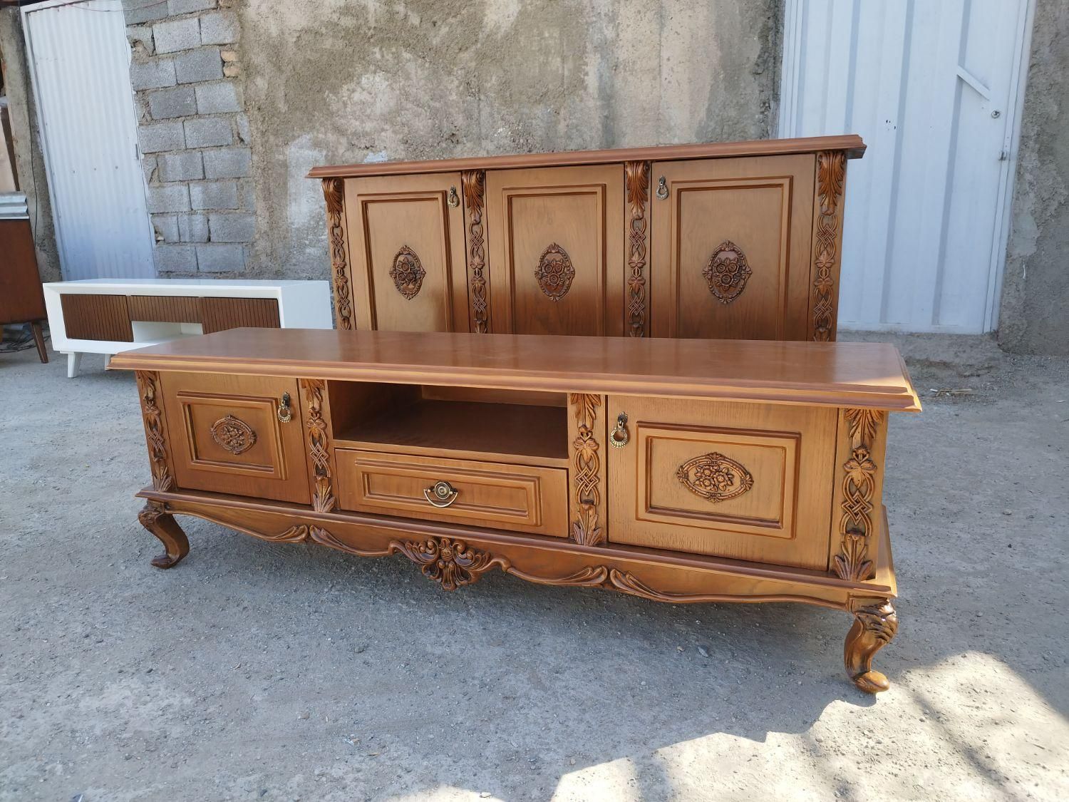 اینه کنسول و میز ال سی دی مدل نورا ست|بوفه، ویترین، کنسول|تهران, شهرک دانشگاه|دیوار