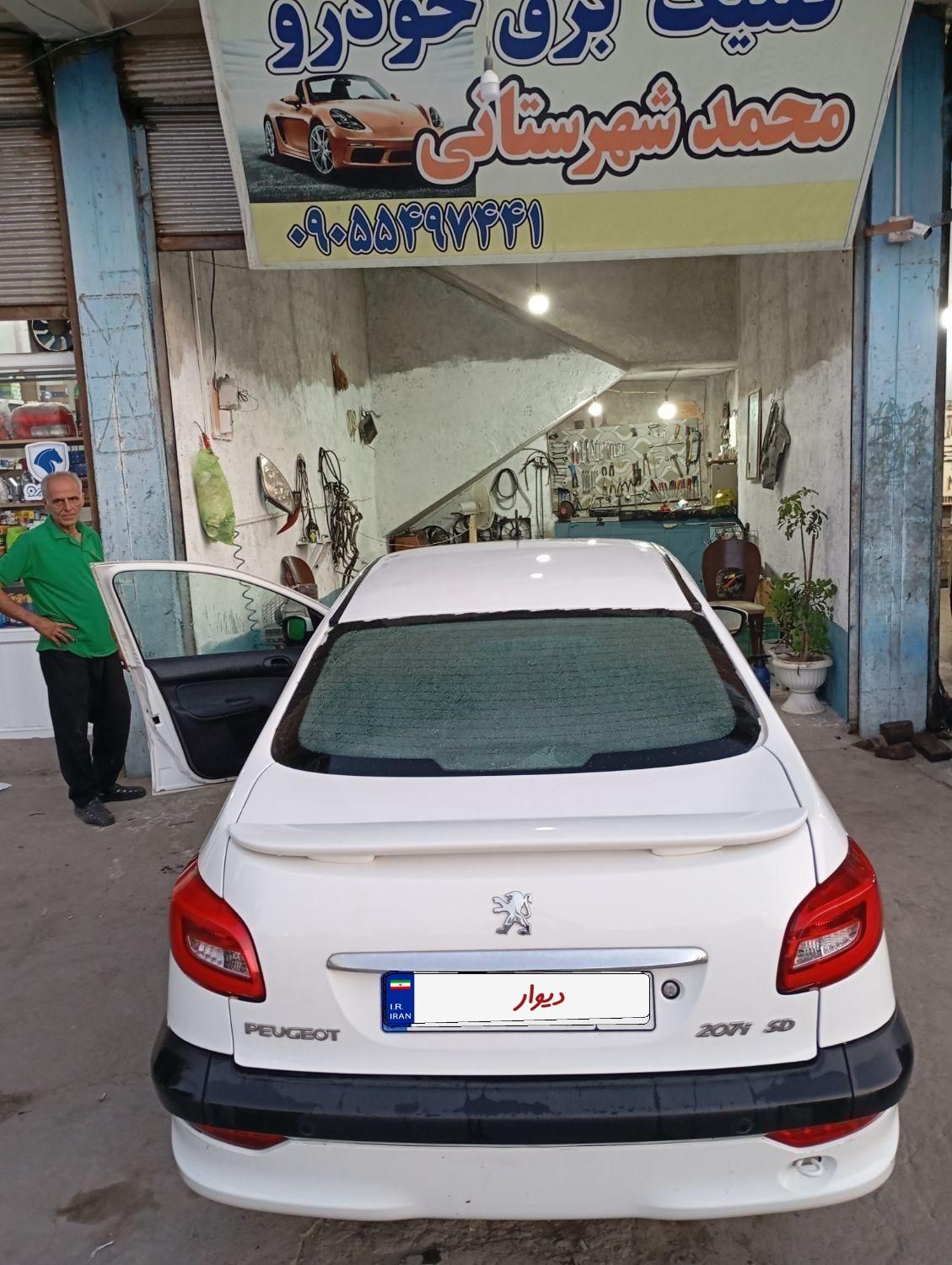 207 sd اتومات فرمان برقی|خودرو سواری و وانت|کرمانشاه, |دیوار