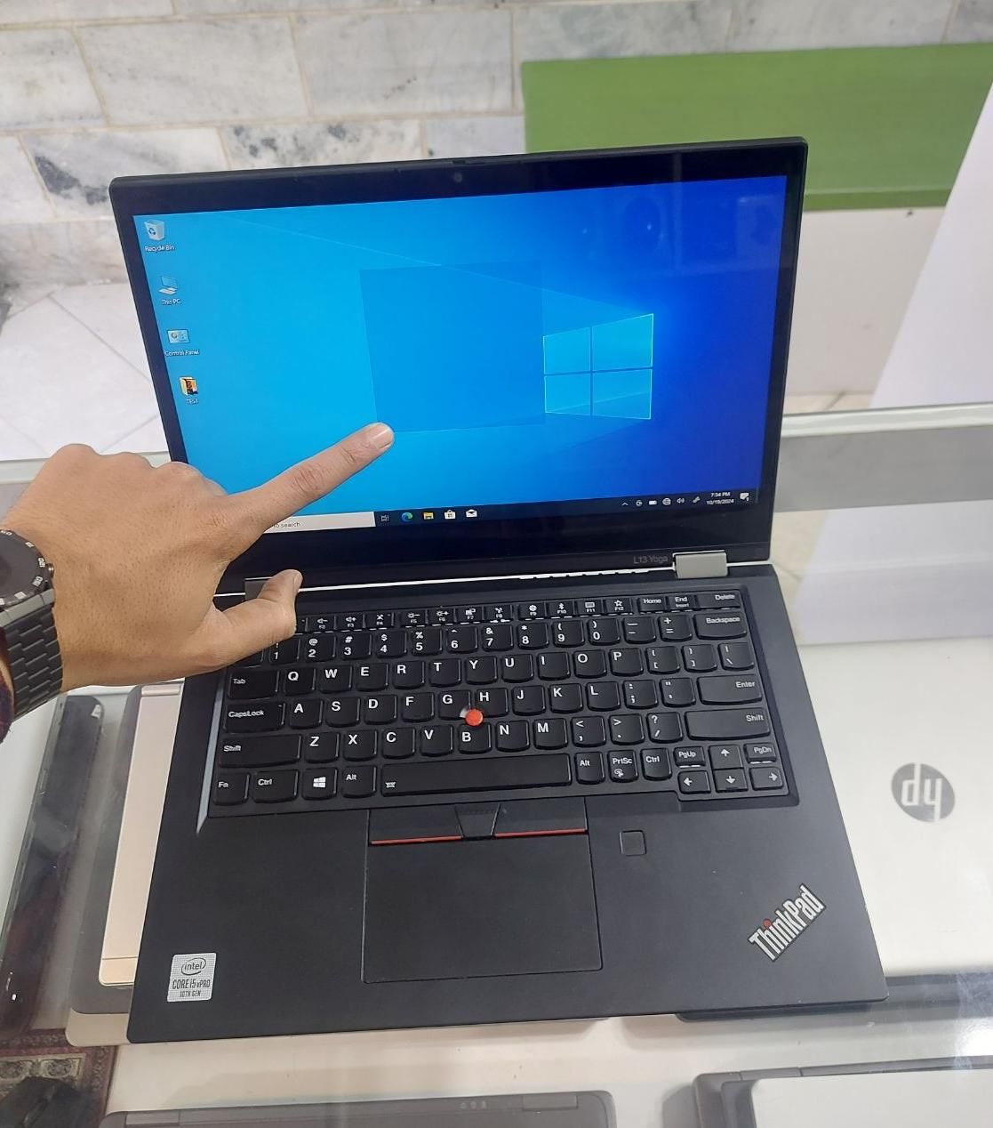 لنوو یوگا نسل۱۰ i5 Ram16 SSD256 لمسی تاشو باقلم نو|رایانه همراه|کرج, گلشهر|دیوار