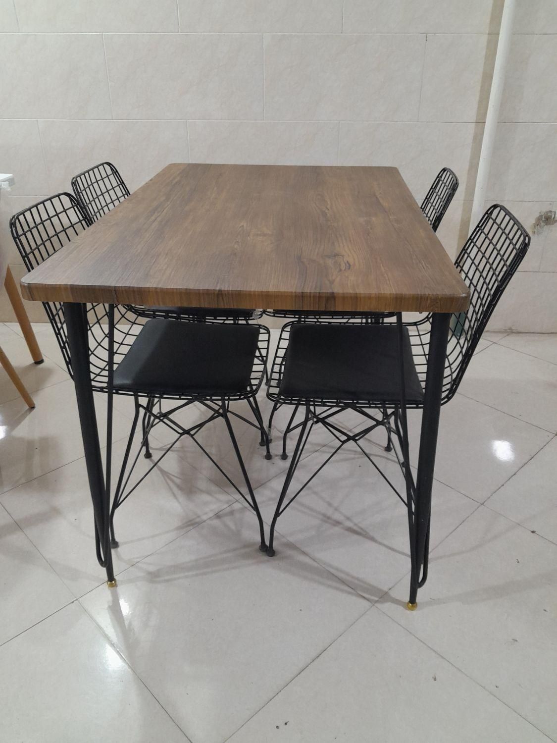 صفحه میزدوبل پایه فلزتوپی//مدل شانار|میز و صندلی غذاخوری|گرگان, |دیوار