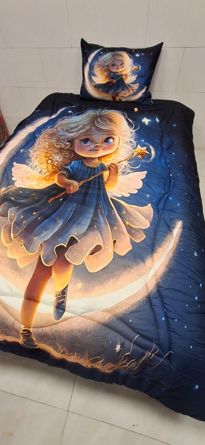 روتختی چاپی دخترانه فانتزی عروسکی با ضمانت شستشو|سرویس روتختی|مشهد, الهیه|دیوار