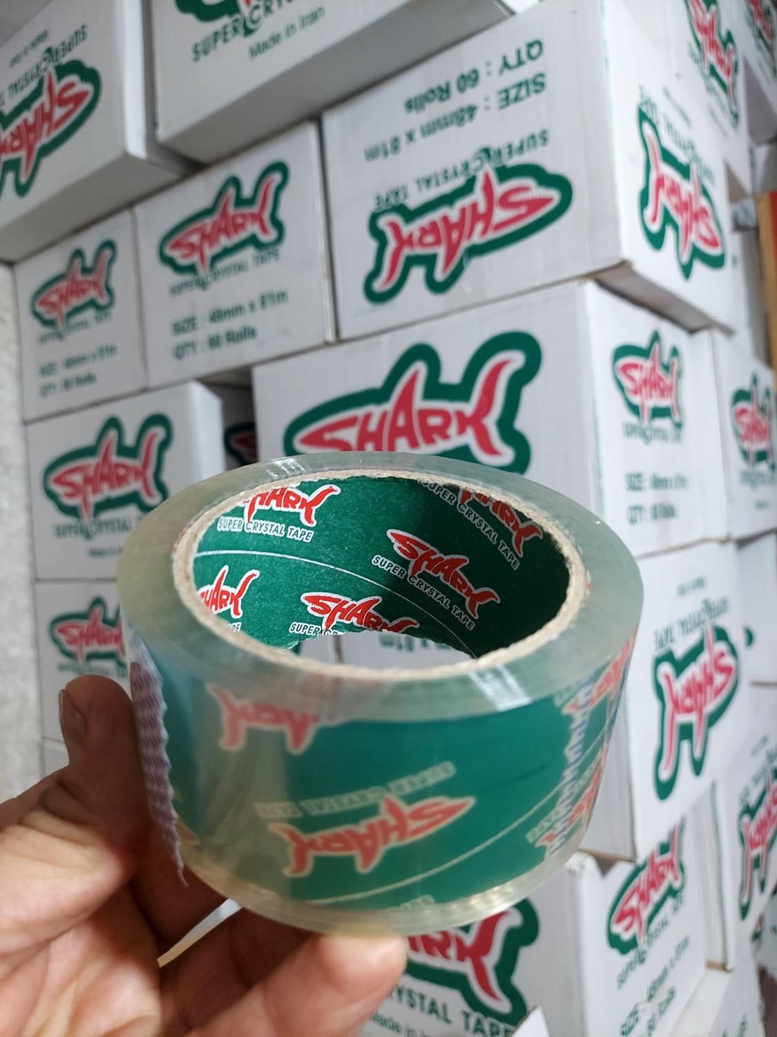 چسب نواری گس 38میکرون شارک 90یارد 5سانت بسته بندی|عمده‌فروشی|تهران, تهرانپارس شرقی|دیوار