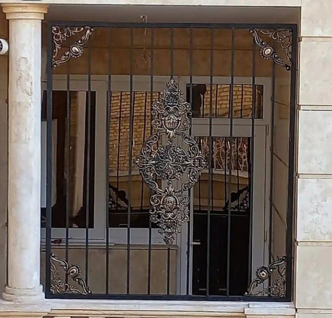 حفاظ پنجره فرفورژه نرده حفاظ تراس حفاظ پشت پنجره|مصالح و تجهیزات ساختمان|مشهد, نوید (بلوار کشاورز)|دیوار