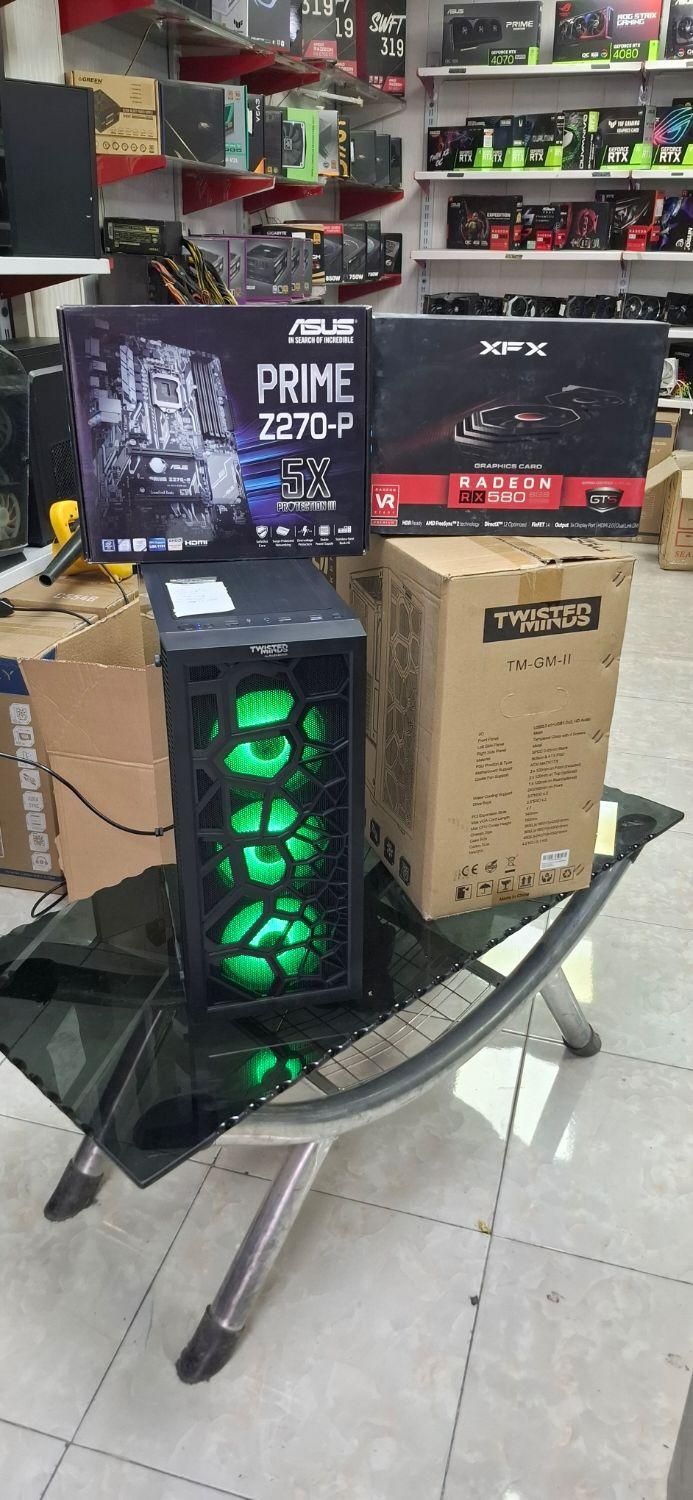 کیس گیمبنگ rx580 z270 1tra cpui5 7100 نسل هفت|رایانه رومیزی|تهران, آذربایجان|دیوار