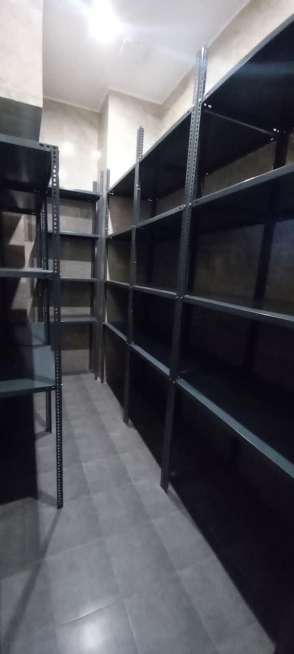 قفسه انباری طوسی. قفسه .قفسه فلزی.پیچ و مهره مغازه|فروشگاه و مغازه|رشت, حومه رشت|دیوار