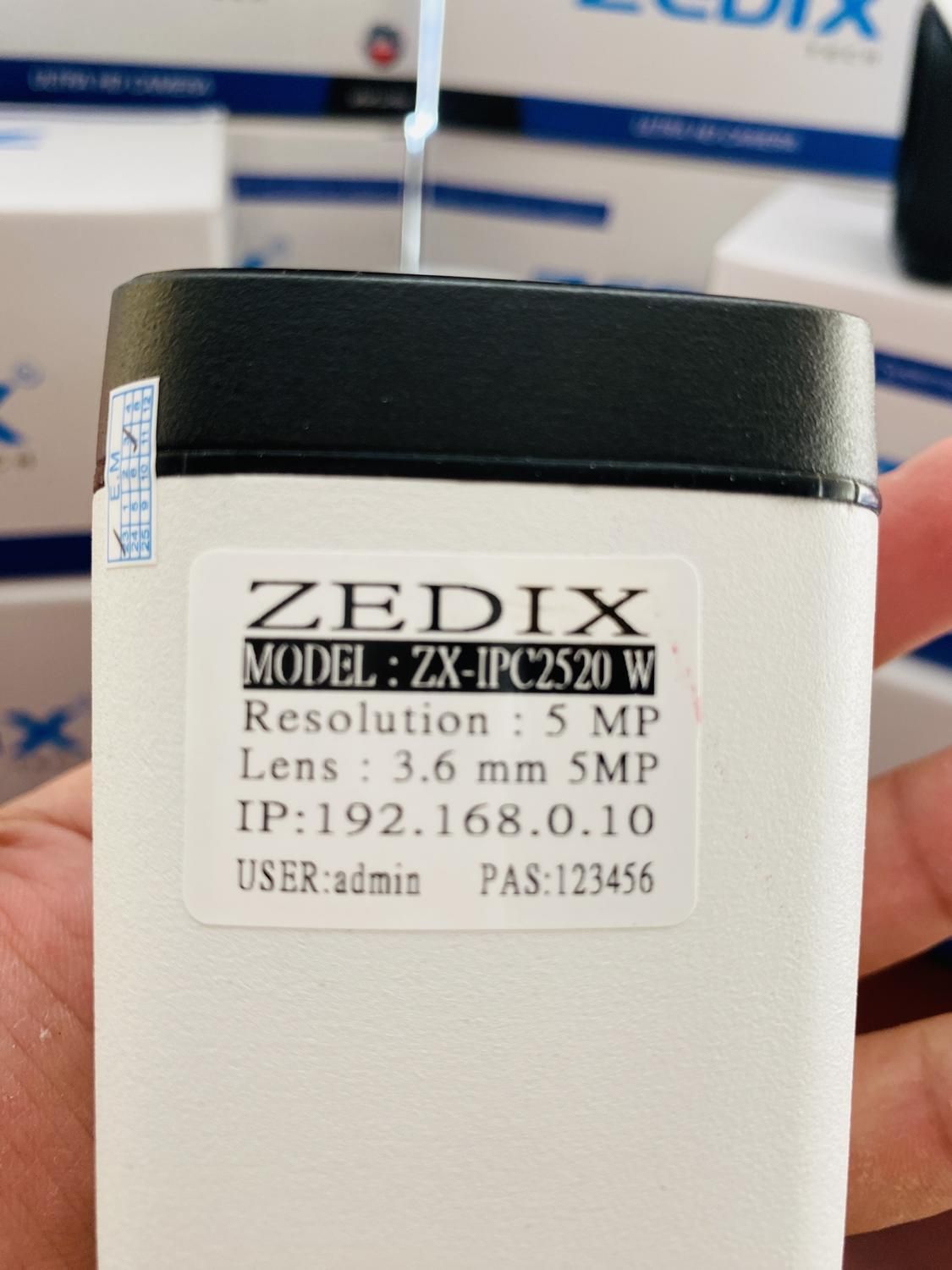 دوربین مداربسته نسل جدید 5mg IP ZX-ipc 2520W|دوربین مداربسته|پرند, |دیوار