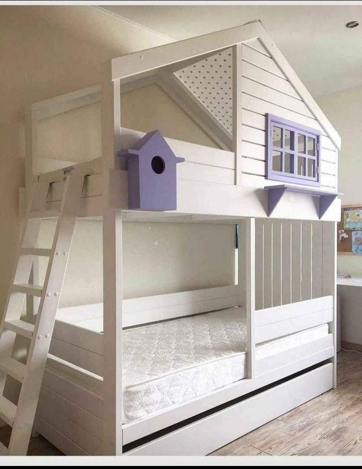 تختخواب کودک دو طبقه کلبه ای|تخت و سرویس خواب|خاوران, |دیوار