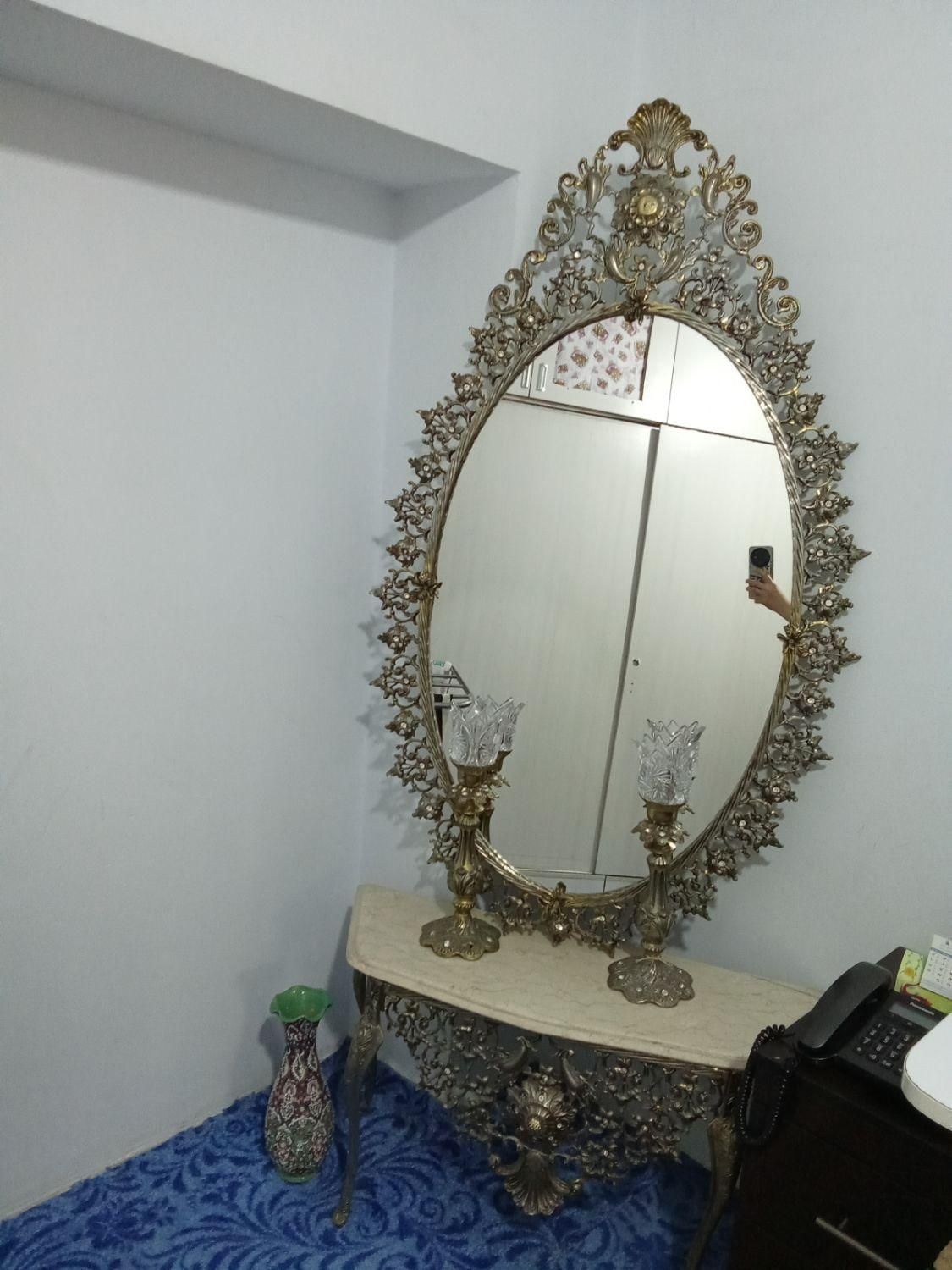 آینه شمعدان|آینه|گلستان (تهران), |دیوار