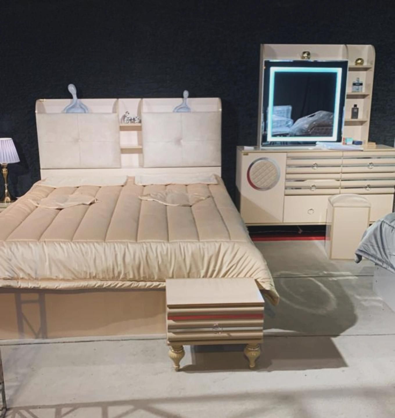 سرویس خواب دونفره مدل روماک|تخت و سرویس خواب|دزفول, |دیوار