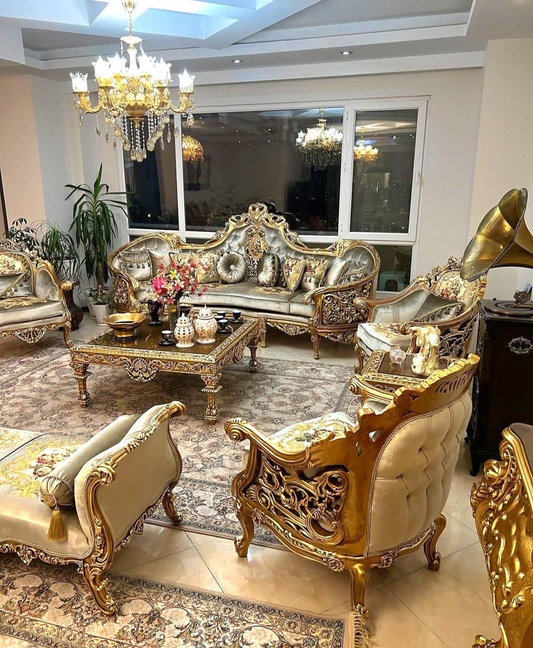 مبل هامون منبت خرچنگی استیل کد۶۷سلطنتی|مبلمان خانگی و میز عسلی|رشت, باقرآباد|دیوار