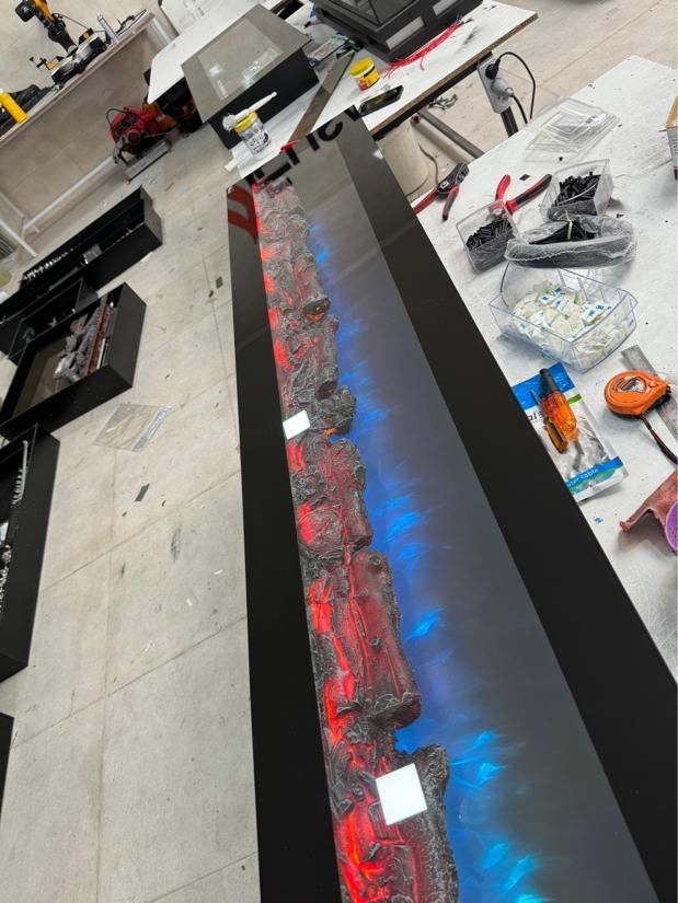 شومینه برقی /باصدا هیزم مدل۱۷۱۵|بخاری، هیتر، شومینه|کازرون, |دیوار