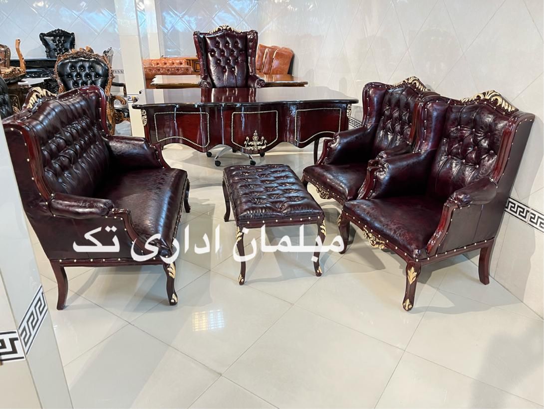 مبل چوبی اداری٪مبل ومیزمدیریت مدل اطلس ماهگونی|دفتر کار|چهاردانگه (تهران), |دیوار