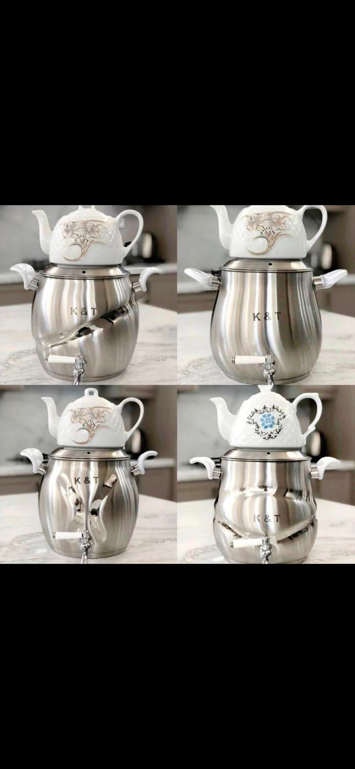 کتری و قوری استیل کف چدن استیل یکپارچه(فردوس کالا)|قوری، کتری، قهوهساز دستی|گرگان, |دیوار