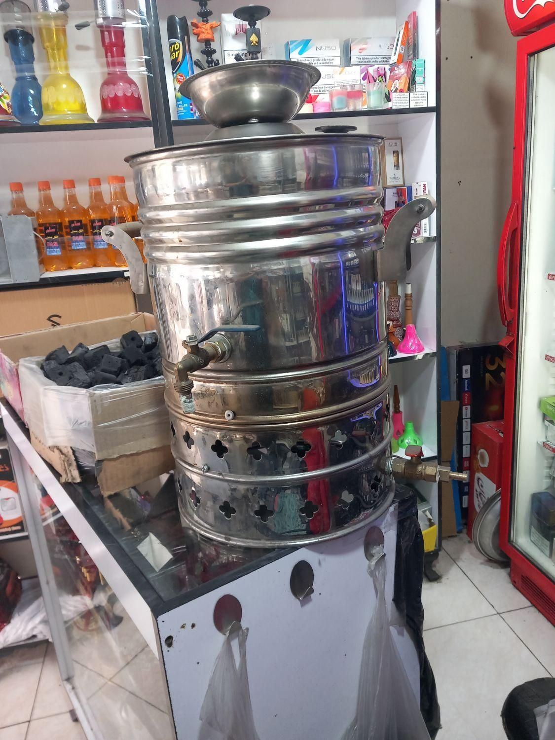 سماور بزرگ استیل|سماور، چای‌ساز، قهوه‌ساز|تهران, آذربایجان|دیوار