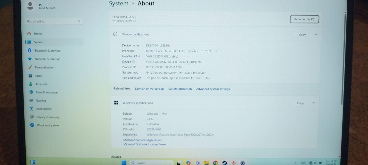 لپ تاپ HP zbook stodio g5|رایانه همراه|ایلام, |دیوار