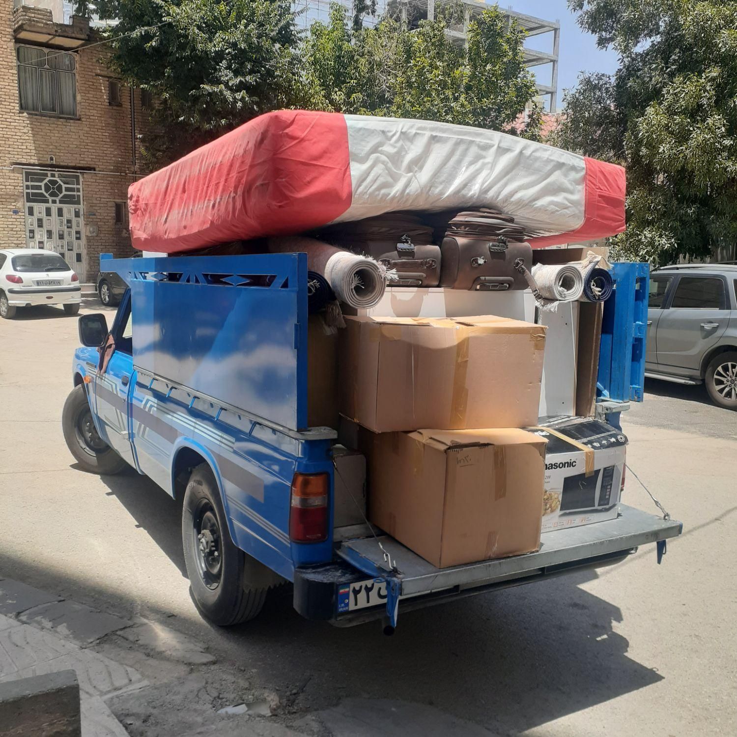 وانت تلفنی حمل بار،بانیسان باربری اسبابکشی باکارگر|خدمات حمل و نقل|کرمانشاه, |دیوار