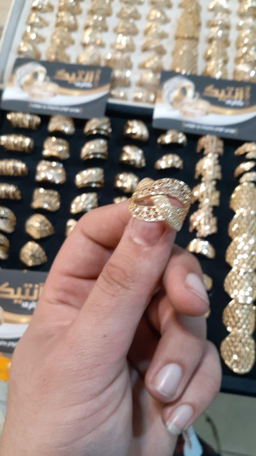 انگشتر طلاروس اصل زنانه تراش|بدلیجات|کرمانشاه, |دیوار