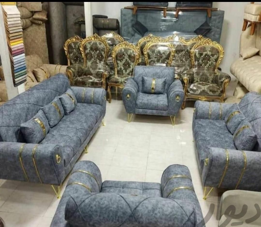 مبل پایه چوب اسکارلت|مبلمان خانگی و میز عسلی|کرمان, |دیوار