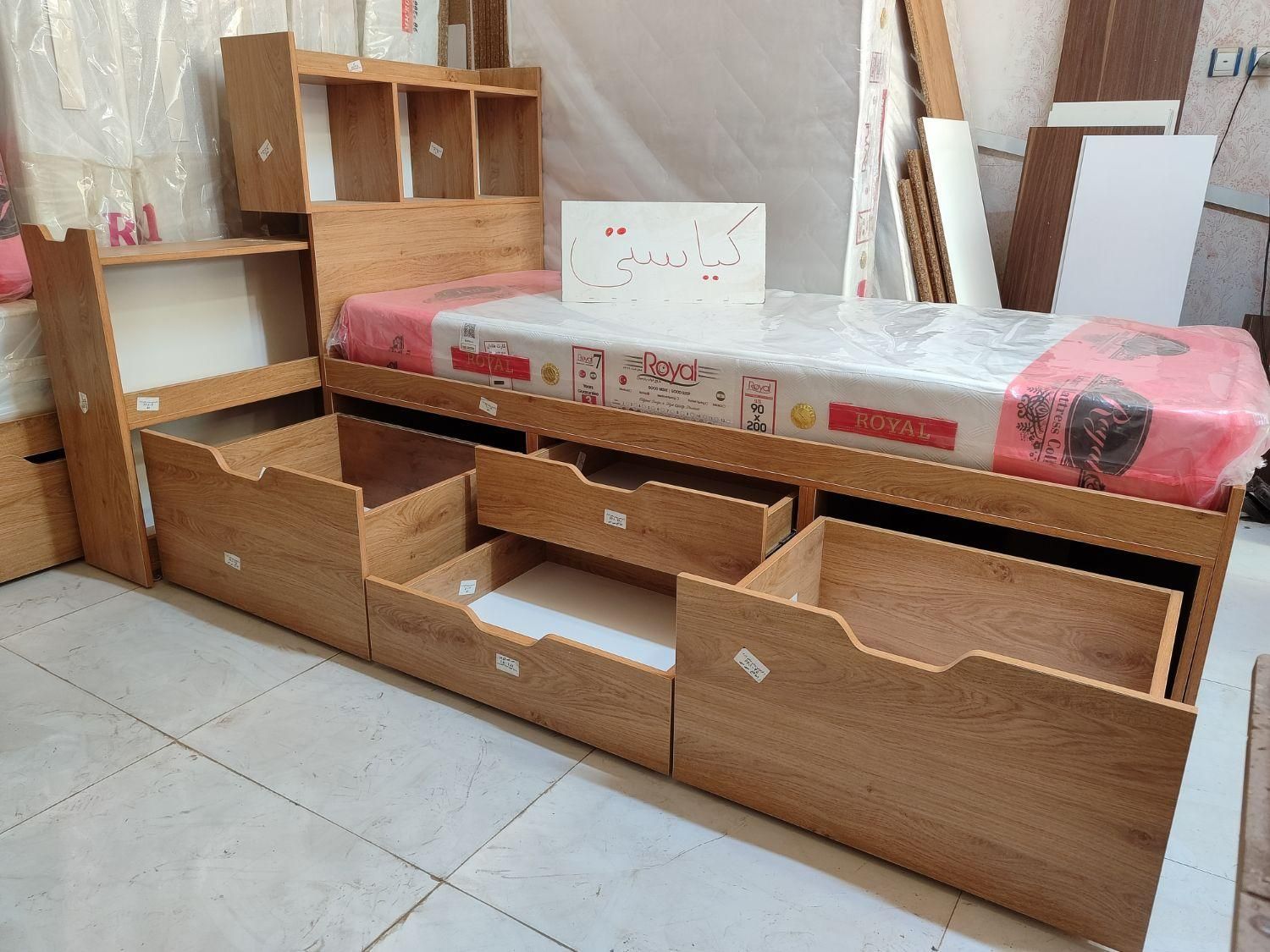 تخت یک نفره فندوق|تخت و سرویس خواب|مشهد, گلبرگ شمالی|دیوار