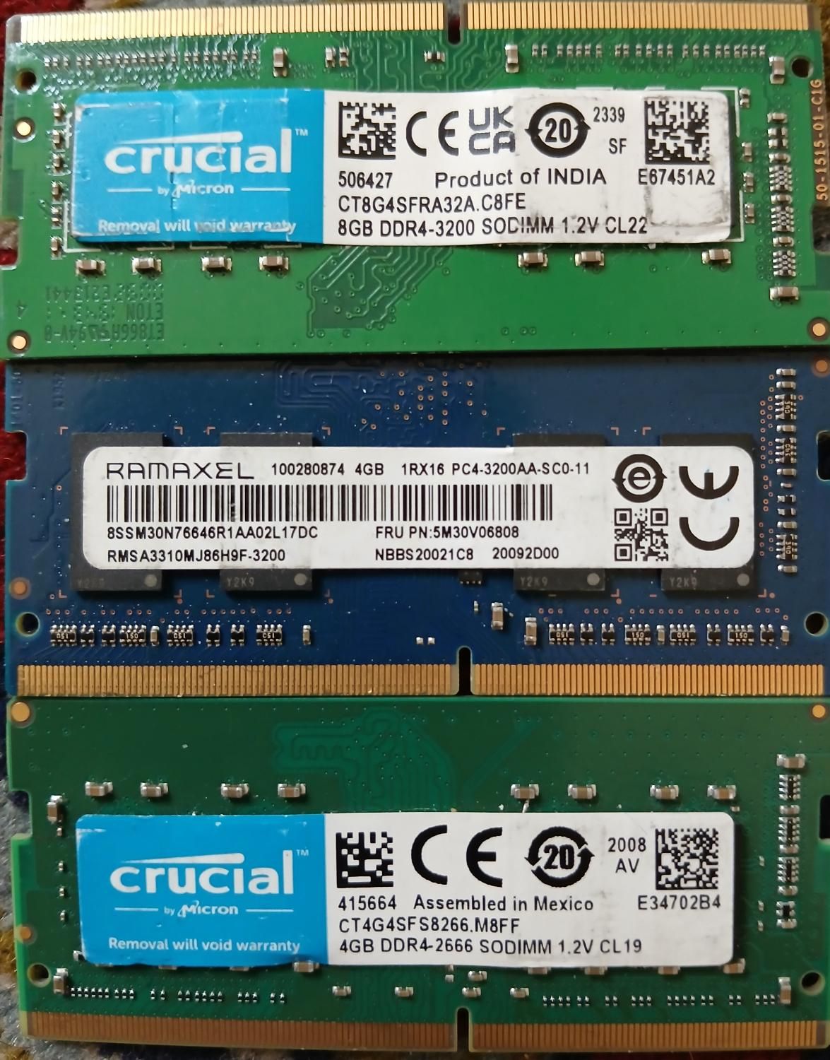 رم ۸ گیگ لپ تاپ  DDR4 ram laptop|قطعات و لوازم جانبی رایانه|تهران, طیب|دیوار