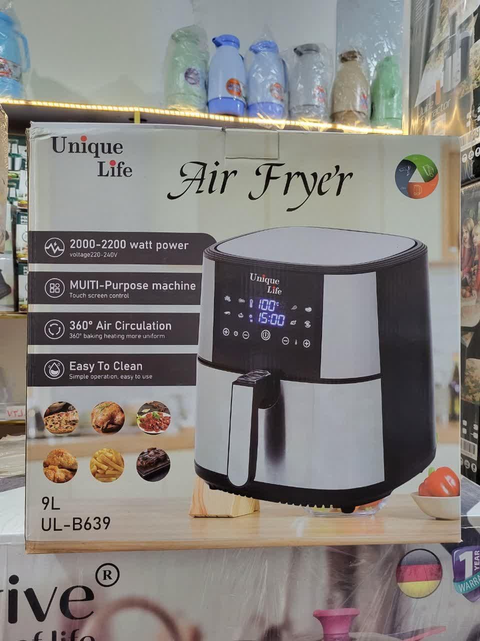 سرخکن بدون روغن 9 لیتری تمام استیل یونیک سرخ کن|اجاق گاز و لوازم برقی پخت‌وپز|یزد, |دیوار