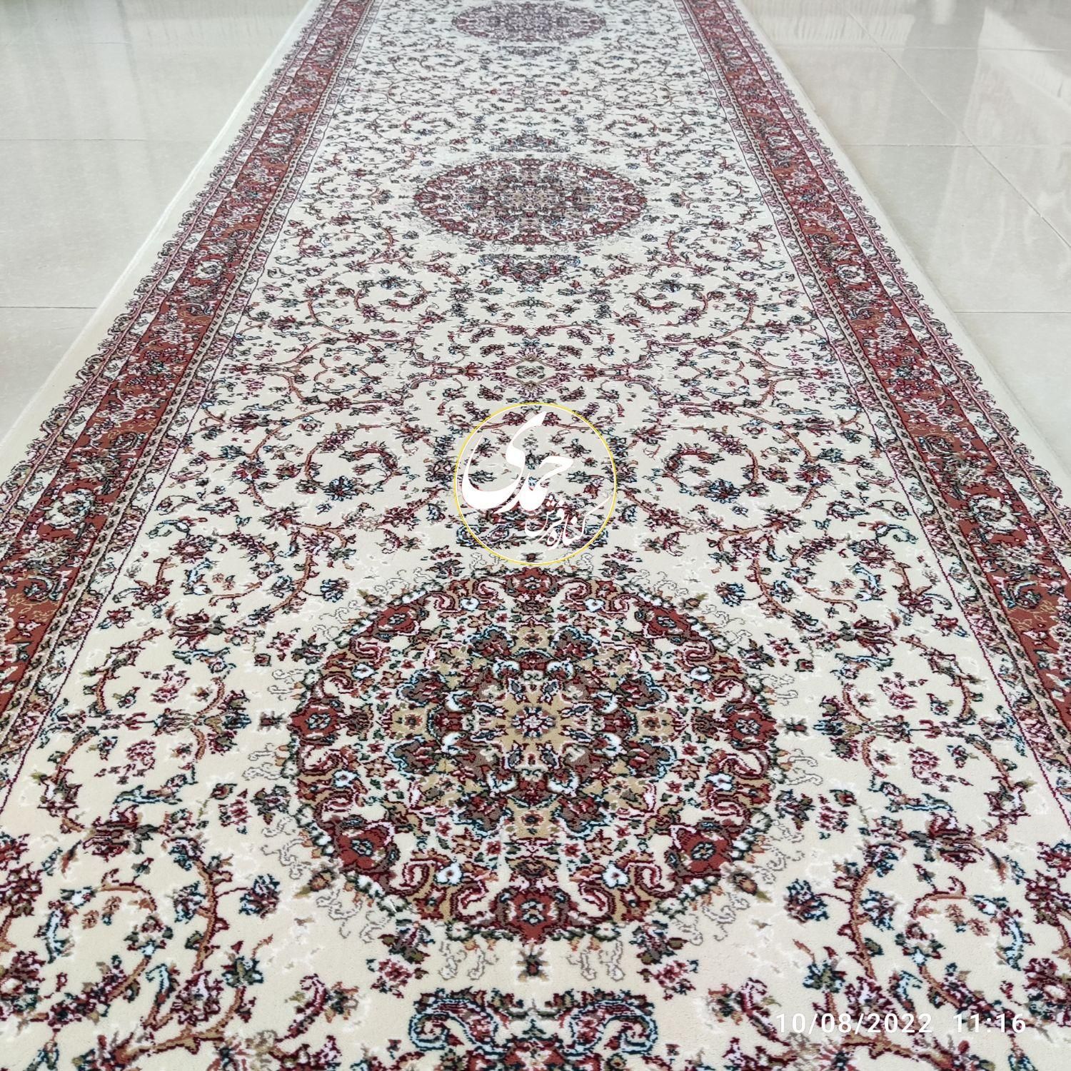کناره فرشی۷۰۰ شانه مشهد/ کرم/گردویی/سرمه ای|فرش|زنجان, |دیوار