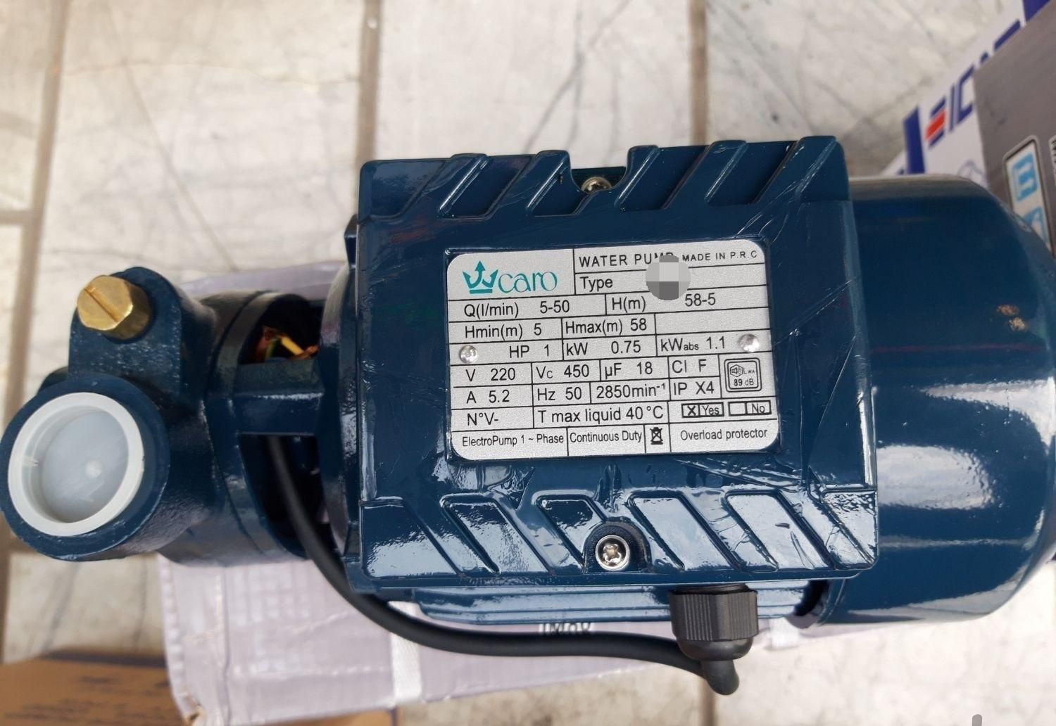 پمپ آب یک اسب QB80 سیم تمام مس برند کارو Caro|مصالح و تجهیزات ساختمان|مشهد, کوشش|دیوار