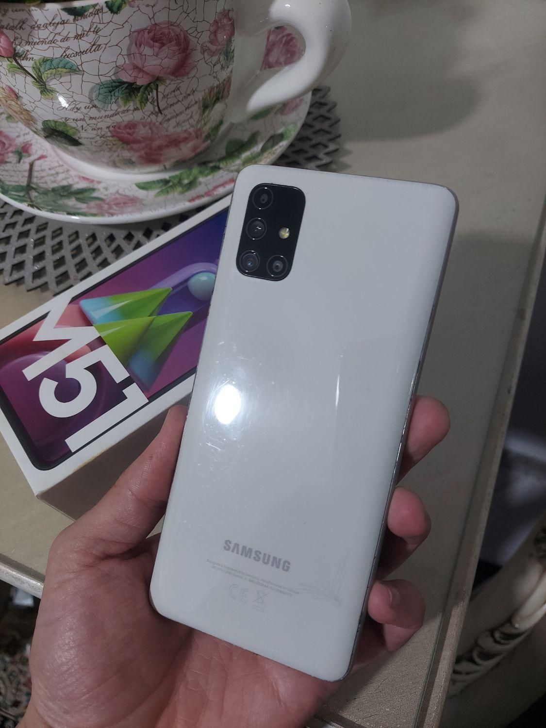 سامسونگ Galaxy M51 با حافظهٔ ۱۲۸ گیگ سفید رام۸|موبایل|تهران, تهران‌سر|دیوار