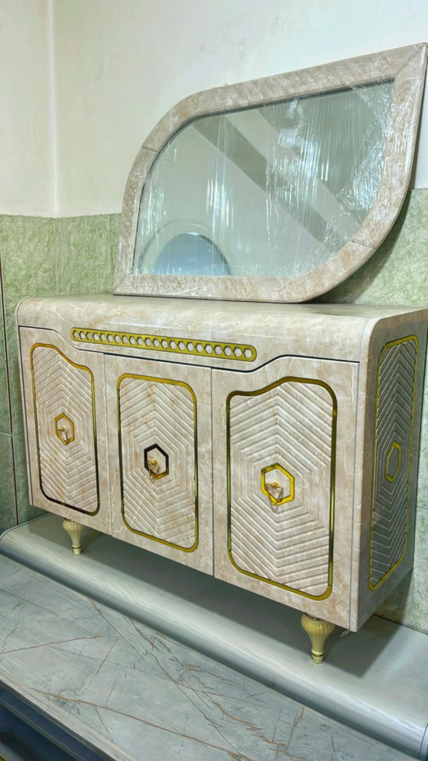 اینه کنسول اینه و کنسول میز تلویزیون جلومبلی پارلا|بوفه، ویترین، کنسول|تبریز, |دیوار