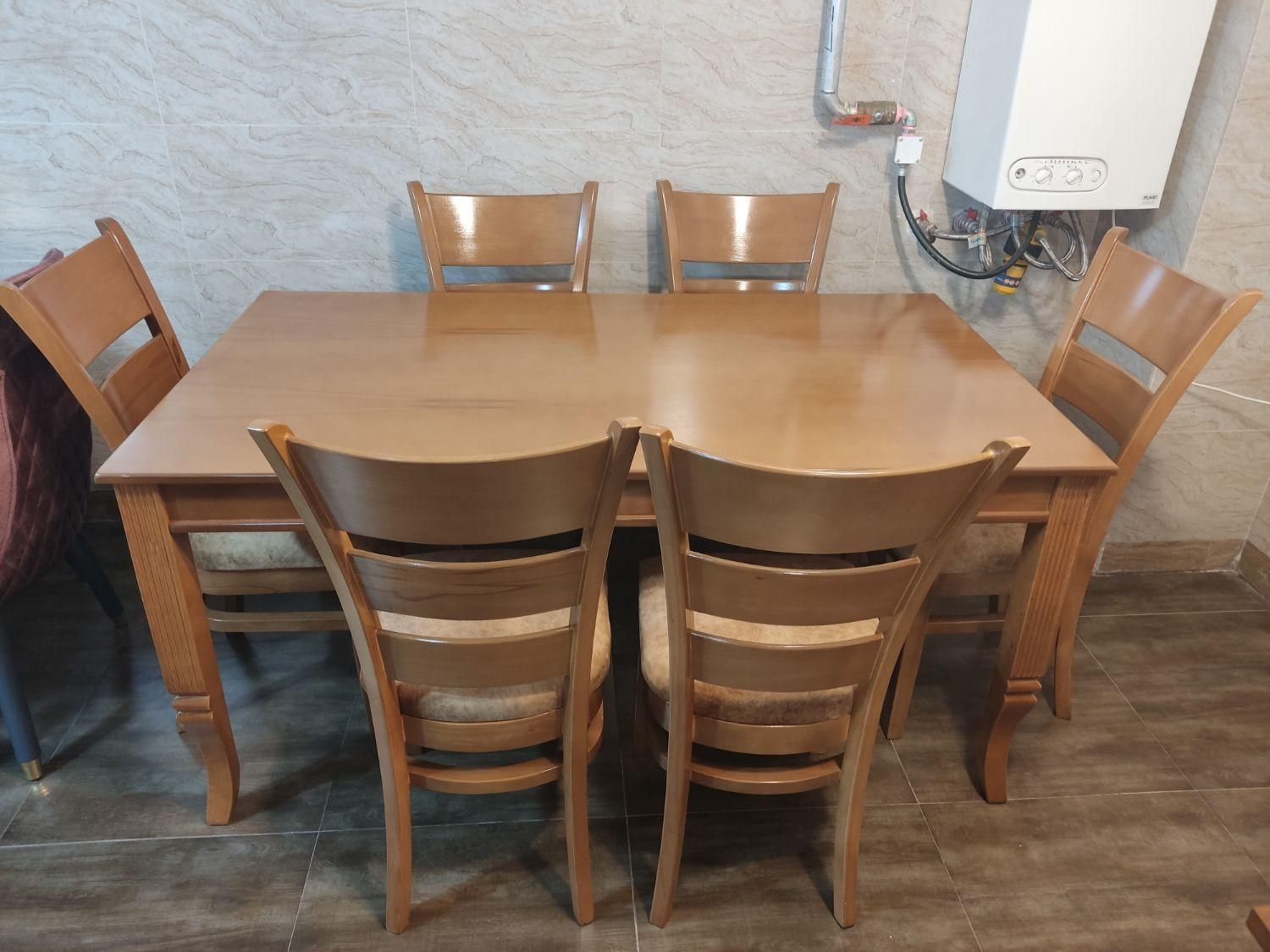 میز غذاخوری سه تیرک|میز و صندلی غذاخوری|ارومیه, |دیوار