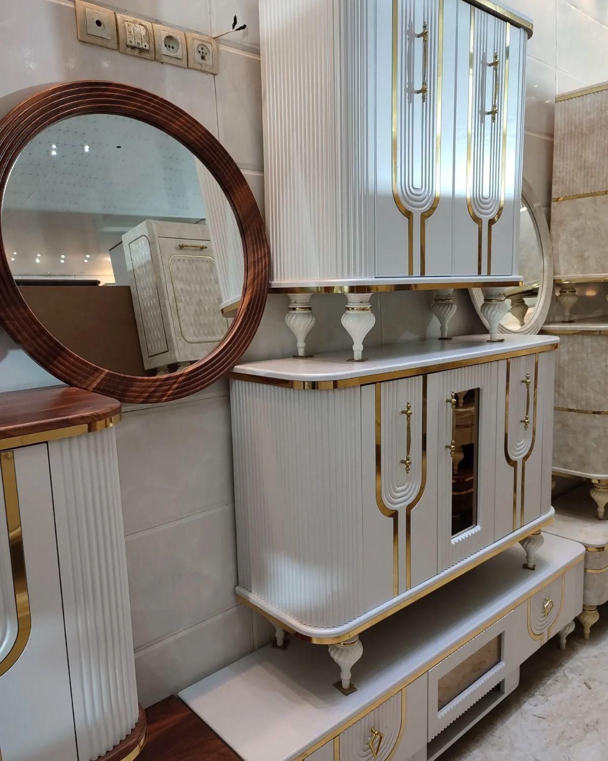 آینه کنسول ست|بوفه، ویترین، کنسول|کاشان, |دیوار