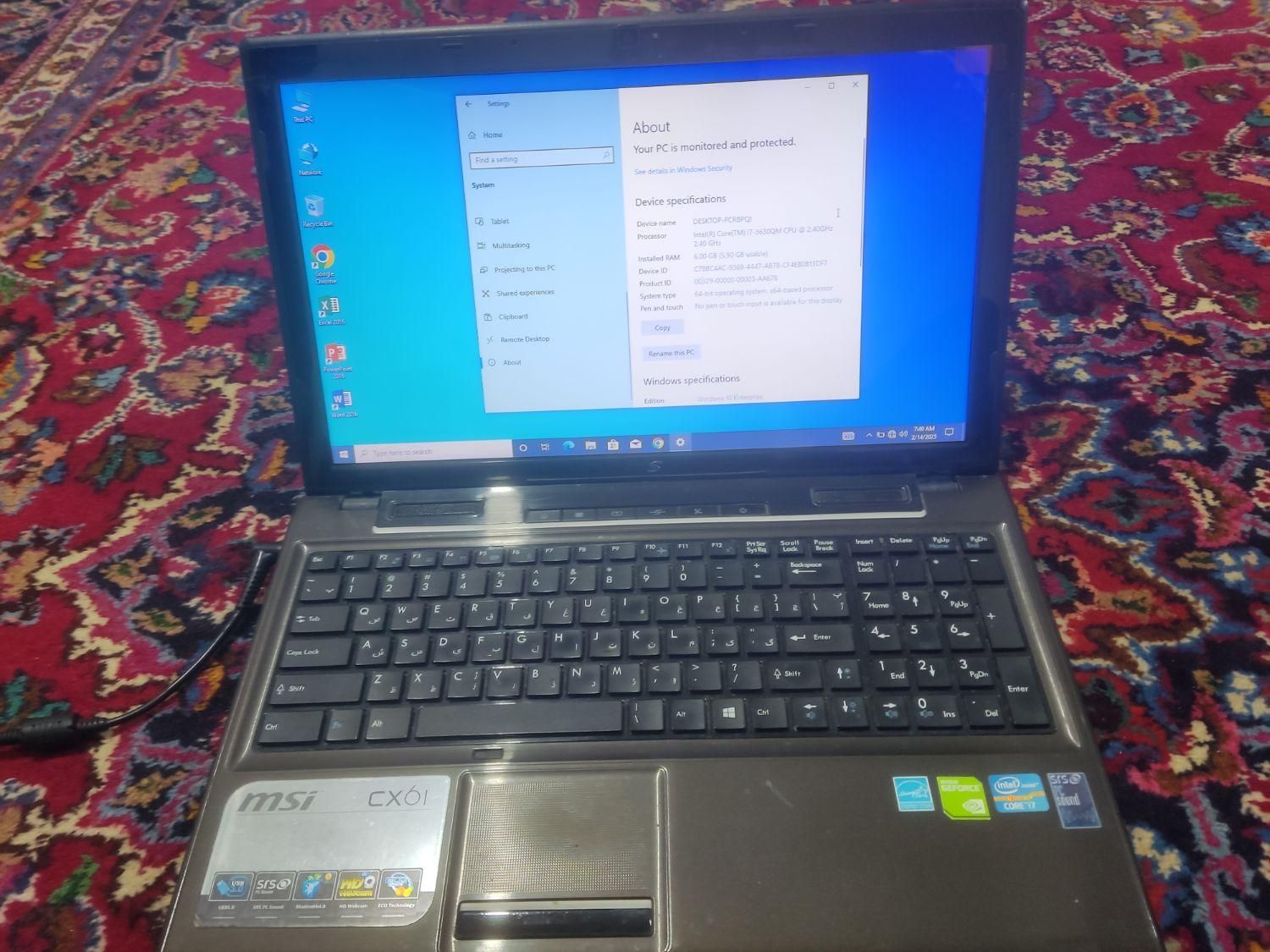 لپتاپ دل مدل cx61|رایانه همراه|کردکوی, |دیوار