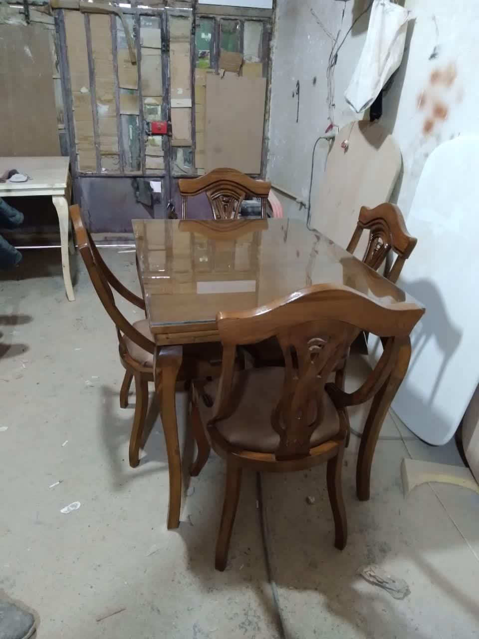 میز و صندلی مدل گیتاری تمام چوب راش|میز و صندلی غذاخوری|مشهد, حضرت حجت|دیوار