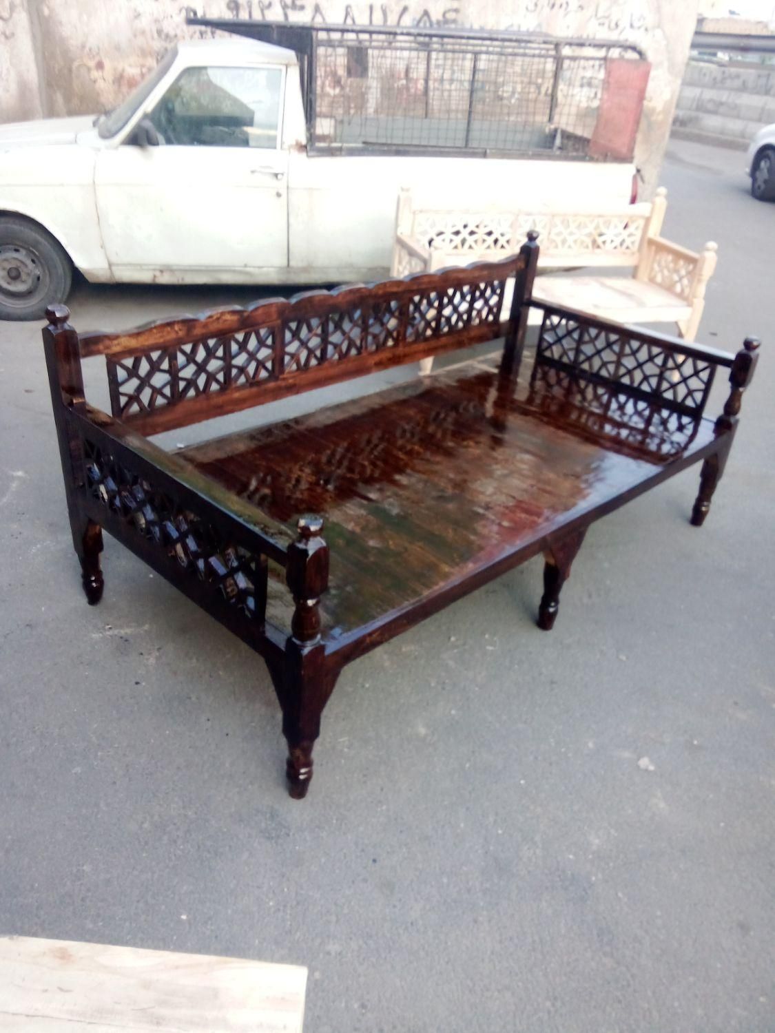 عمده فروشی تخت سنتی‌ 4 نفره ساده|مبلمان خانگی و میز عسلی|تهران, شهرک شریفی|دیوار